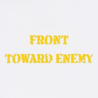 Front Toward Enemy Funny Military Claymore Mine Inspired Garment-Dyed Sweatshirt