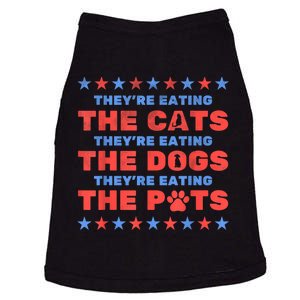 Funny Theyre Eating The Dogs And Cats Election 2024 Gift Doggie Tank