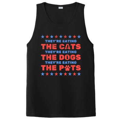 Funny Theyre Eating The Dogs And Cats Election 2024 Gift PosiCharge Competitor Tank