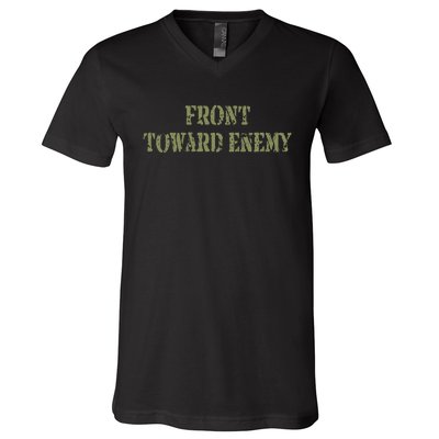 Front Towards Enemy Claymore Mine Front Towards Enemy V-Neck T-Shirt