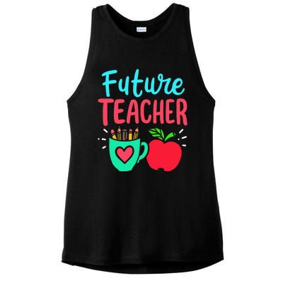 Future Teacher Education Student Ladies PosiCharge Tri-Blend Wicking Tank