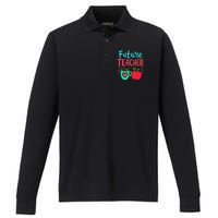 Future Teacher Education Student Performance Long Sleeve Polo