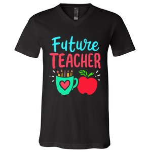 Future Teacher Education Student V-Neck T-Shirt