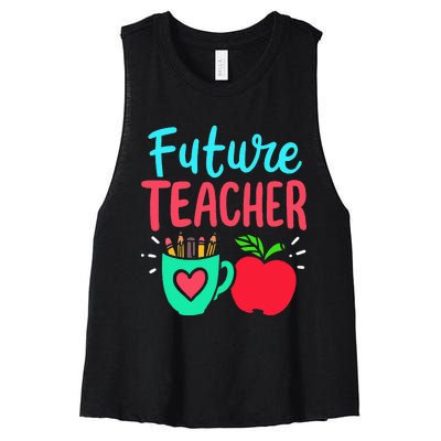 Future Teacher Education Student Women's Racerback Cropped Tank