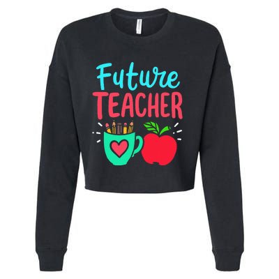 Future Teacher Education Student Cropped Pullover Crew