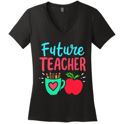 Future Teacher Education Student Women's V-Neck T-Shirt