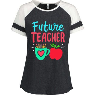 Future Teacher Education Student Enza Ladies Jersey Colorblock Tee