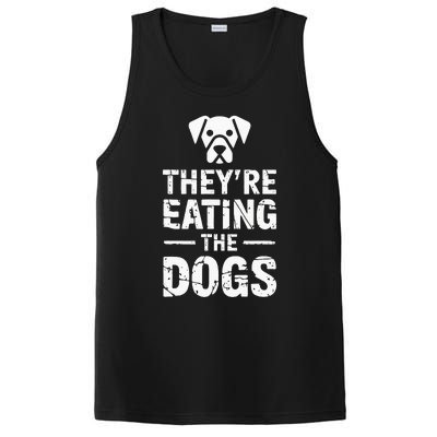 Funny TheyRe Eating The Dogs PosiCharge Competitor Tank