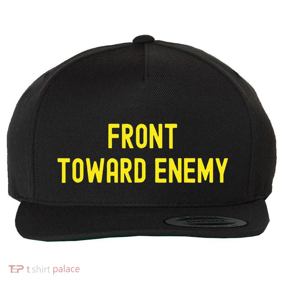 Front Towards Enemy Funny Military Usa Wool Snapback Cap