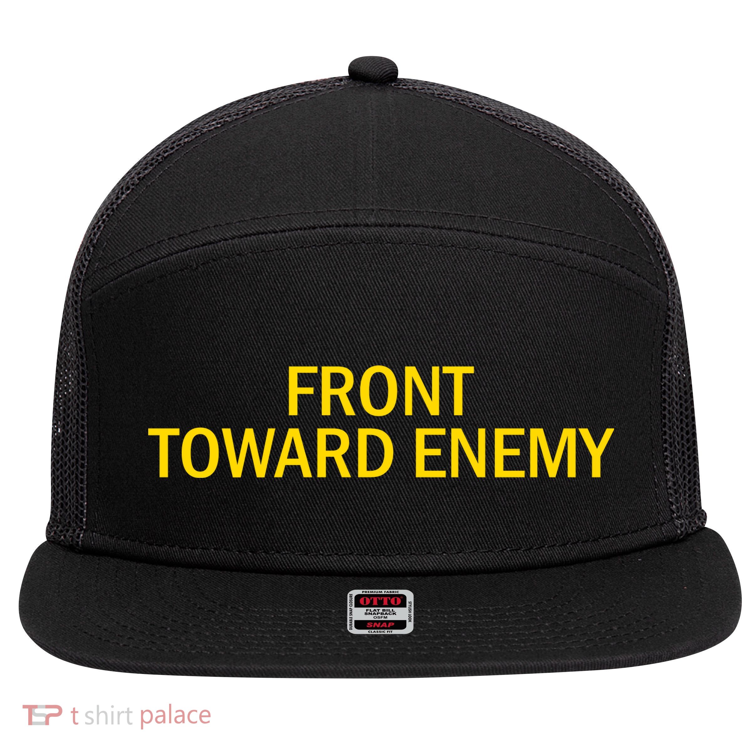 Front Toward Enemy 7 Panel Mesh Trucker Snapback Hat