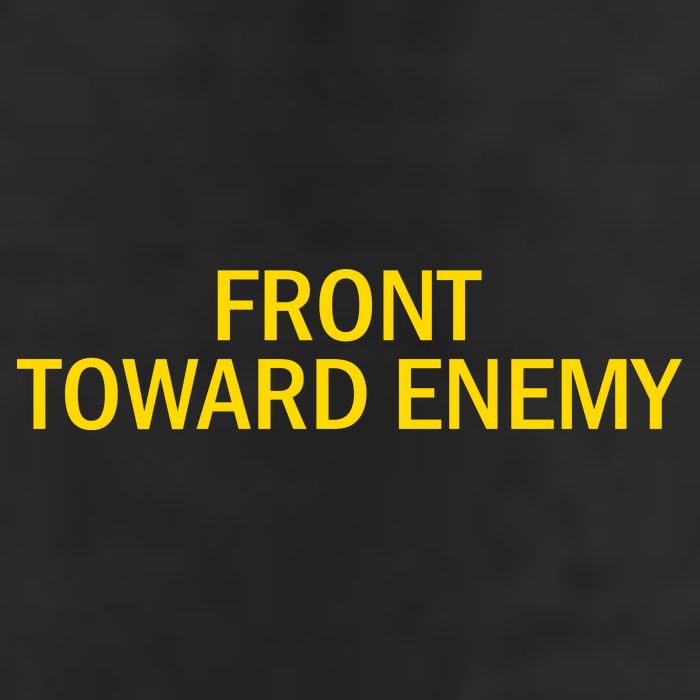 Front Toward Enemy 7 Panel Mesh Trucker Snapback Hat