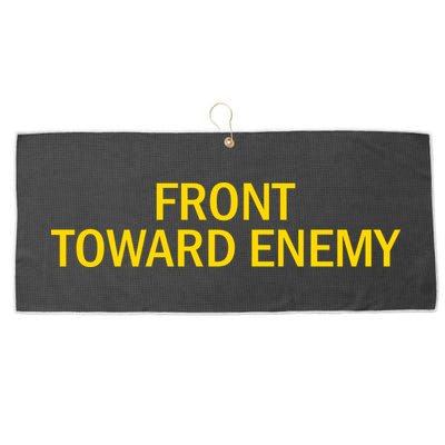 Front Toward Enemy Large Microfiber Waffle Golf Towel