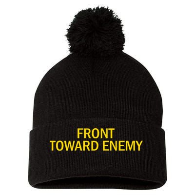 Front Toward Enemy Pom Pom 12in Knit Beanie