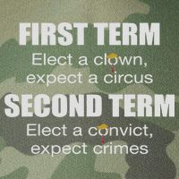 First Term Elect A Clown Expect A Circus Second Term Elect Legacy Tie Dye Trucker Hat
