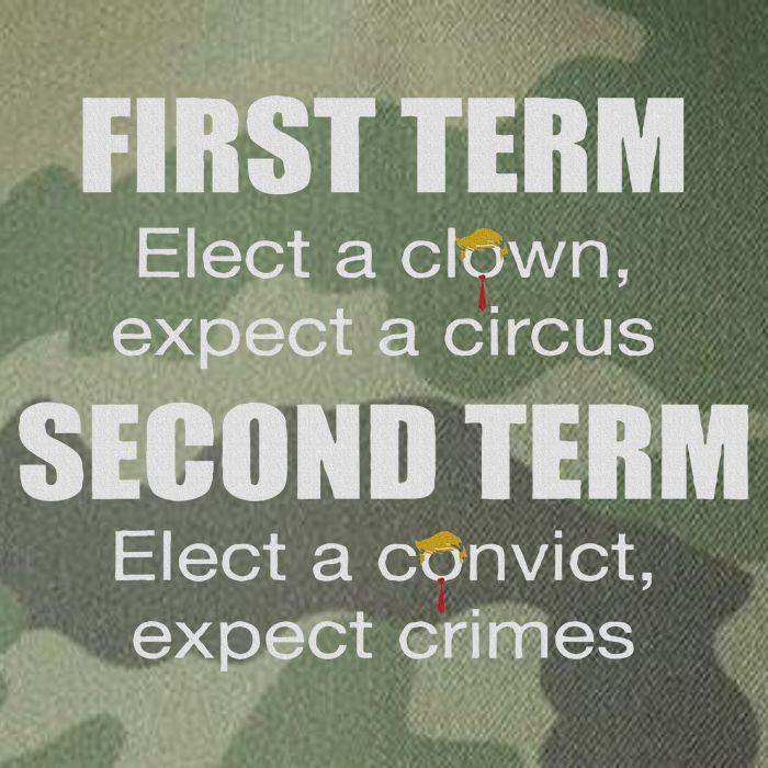 First Term Elect A Clown Expect A Circus Second Term Elect Legacy Tie Dye Trucker Hat