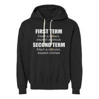 First Term Elect A Clown Expect A Circus Second Term Elect Garment-Dyed Fleece Hoodie