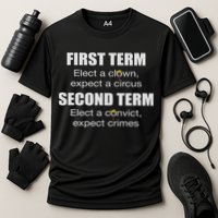 First Term Elect A Clown Expect A Circus Second Term Elect Performance Shirt