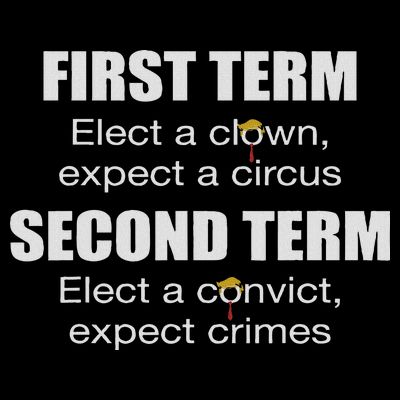 First Term Elect A Clown Expect A Circus Second Term Elect T-Shirt