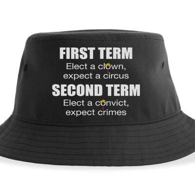 First Term Elect A Clown Expect A Circus Second Term Elect Sustainable Bucket Hat