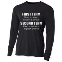 First Term Elect A Clown Expect A Circus Second Term Elect Cooling Performance Long Sleeve Crew