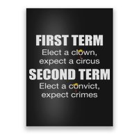 First Term Elect A Clown Expect A Circus Second Term Elect Poster