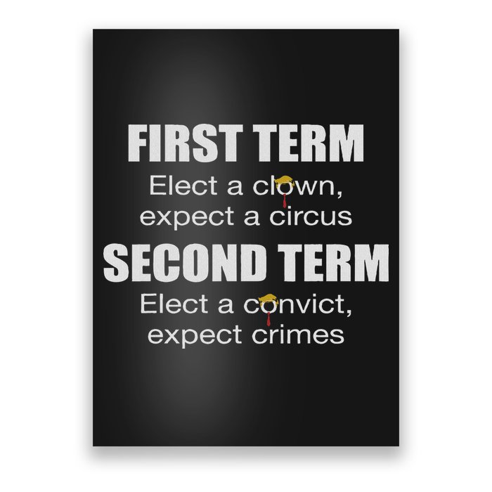 First Term Elect A Clown Expect A Circus Second Term Elect Poster