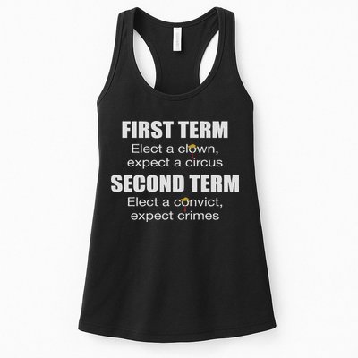 First Term Elect A Clown Expect A Circus Second Term Elect Womens Tank Top