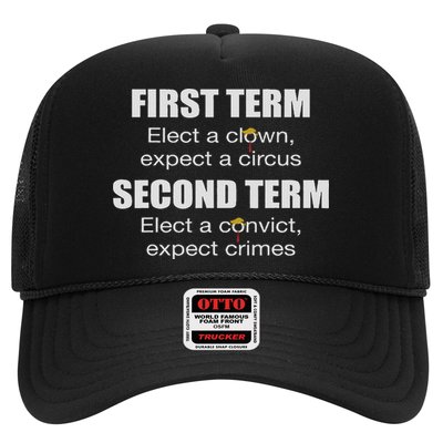 First Term Elect A Clown Expect A Circus Second Term Elect Trucker Hat