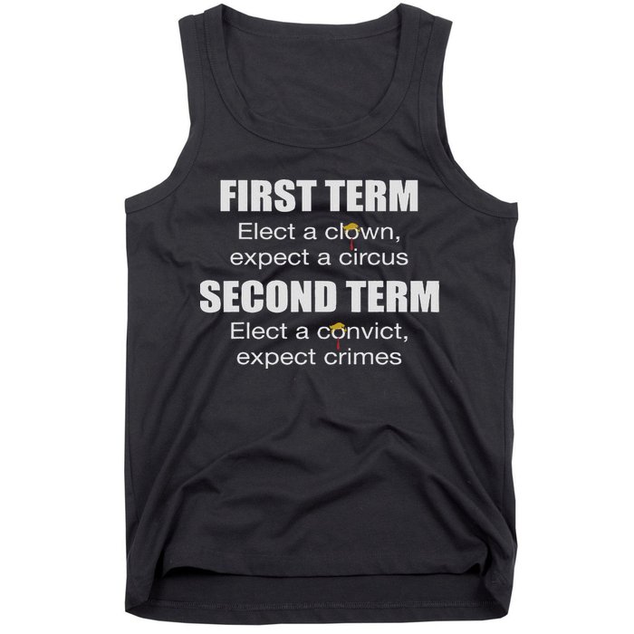 First Term Elect A Clown Expect A Circus Second Term Elect Tank Top
