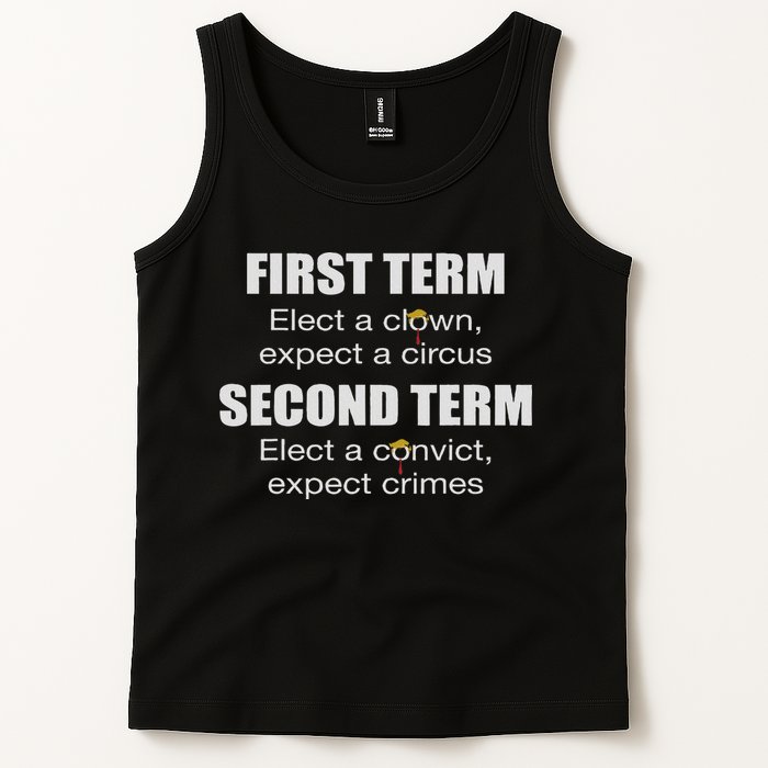First Term Elect A Clown Expect A Circus Second Term Elect Tank Top