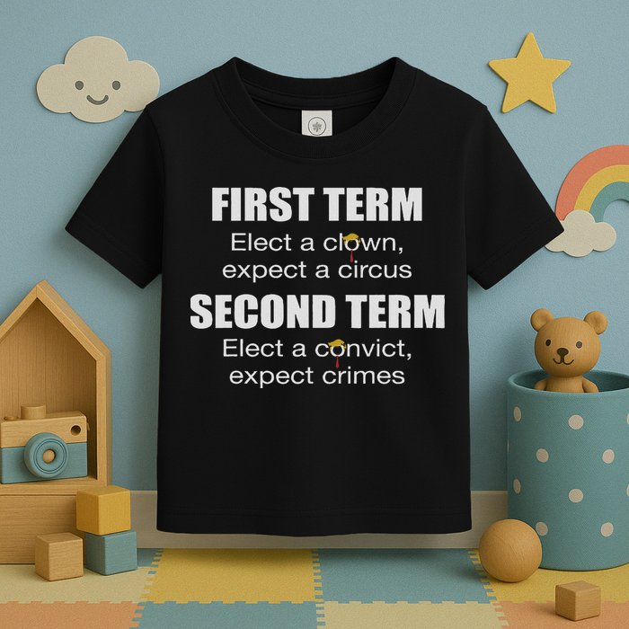First Term Elect A Clown Expect A Circus Second Term Elect Toddler T-Shirt