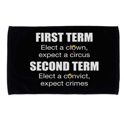 First Term Elect A Clown Expect A Circus Second Term Elect Microfiber Hand Towel