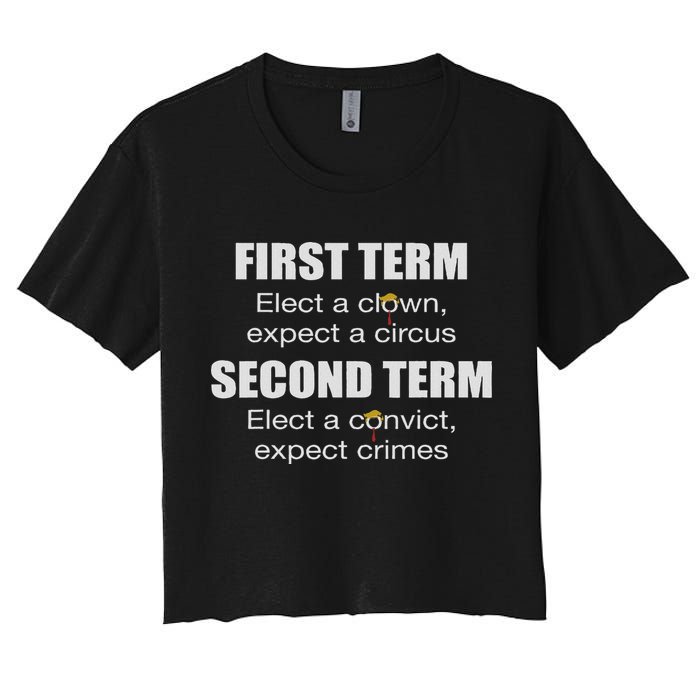 First Term Elect A Clown Expect A Circus Second Term Elect Crop Top