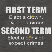 First Term Elect A Clown Expect A Circus Second Term Elect Vector Backpack