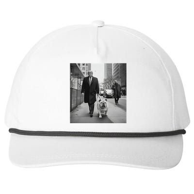 Funny Trump English Bulldog Downtown Funny Political Snapback Five-Panel Rope Hat