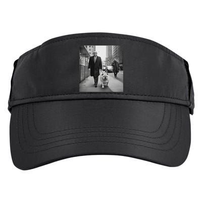 Funny Trump English Bulldog Downtown Funny Political Adult Drive Performance Visor