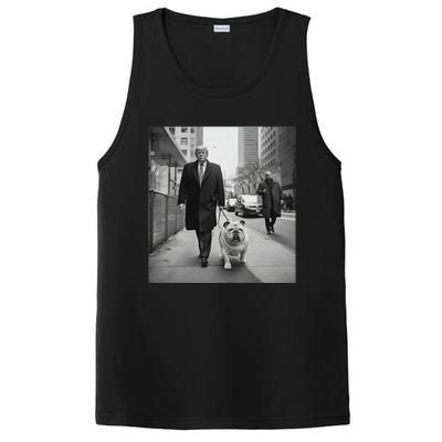 Funny Trump English Bulldog Downtown Funny Political PosiCharge Competitor Tank