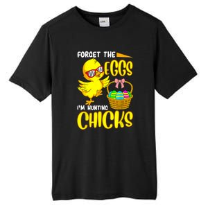 Forget The Eggs I'm Hunting Chicks Funny Happy Easter Day Tall Fusion ChromaSoft Performance T-Shirt