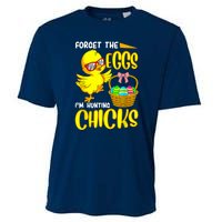 Forget The Eggs I'm Hunting Chicks Funny Happy Easter Day Cooling Performance Crew T-Shirt