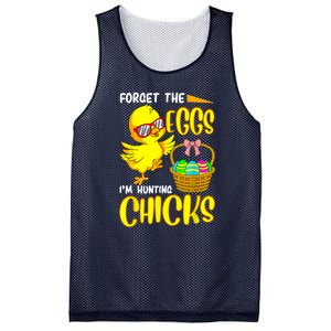 Forget The Eggs I'm Hunting Chicks Funny Happy Easter Day Mesh Reversible Basketball Jersey Tank