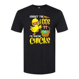 Forget The Eggs I'm Hunting Chicks Funny Happy Easter Day Softstyle CVC T-Shirt