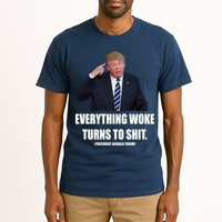 Funny Trump Everything Woke Turns To Shit Quote Tall T-Shirt