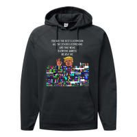 Funny Trump Electrician Lineman Performance Fleece Hoodie