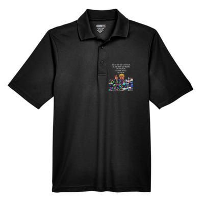 Funny Trump Electrician Lineman Men's Origin Performance Pique Polo