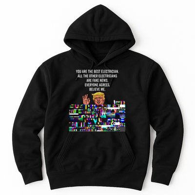 Funny Trump Electrician Lineman Hoodie