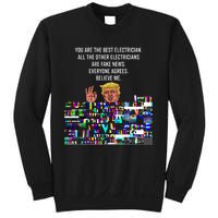 Funny Trump Electrician Lineman Sweatshirt