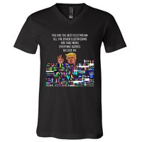 Funny Trump Electrician Lineman V-Neck T-Shirt