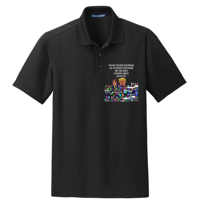 Funny Trump Electrician Lineman Dry Zone Grid Polo