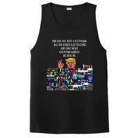 Funny Trump Electrician Lineman PosiCharge Competitor Tank