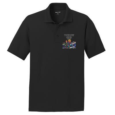 Funny Trump Electrician Lineman PosiCharge RacerMesh Polo